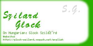 szilard glock business card